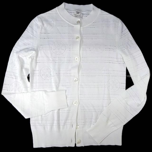 HERMES エルメス パンチング カーディガン ''MAILLE FLUIDE A JOUREE