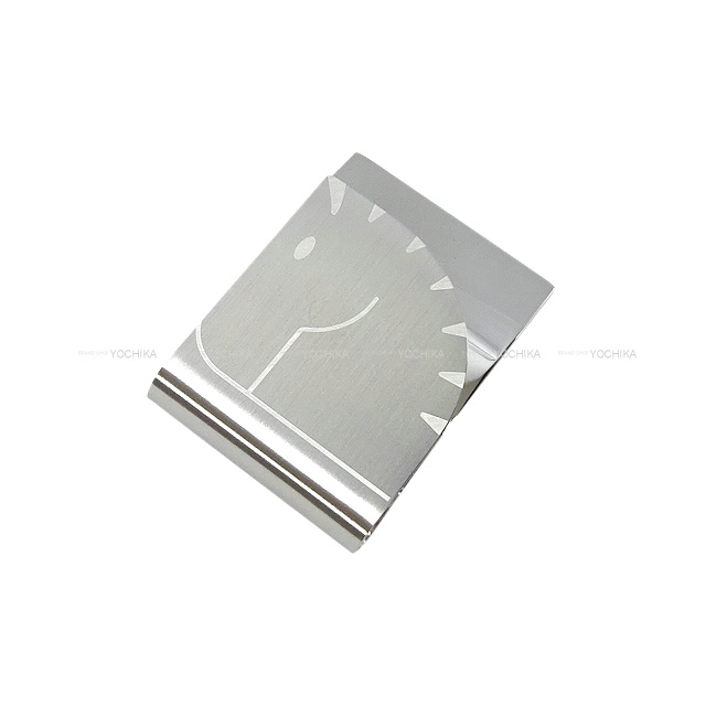 HERMES エルメス マネークリップ 馬型 シルバー ステンレススチール 新品