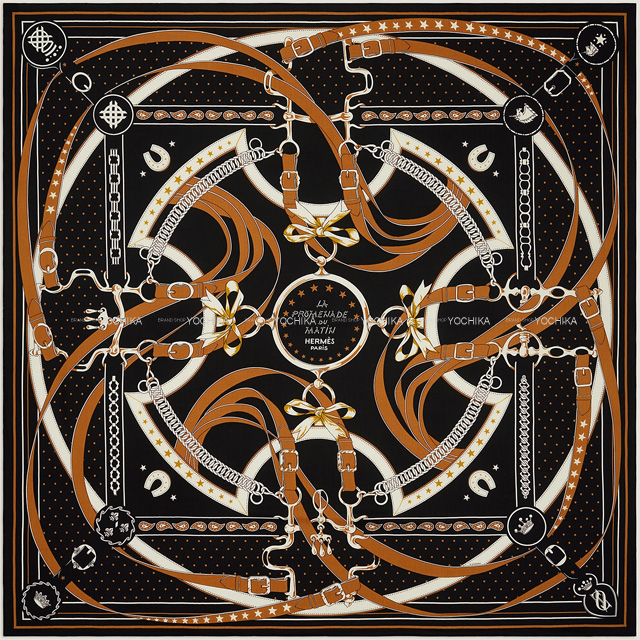 2023年春夏 HERMES エルメス スカーフ カレ140 朝の散歩 バンダナ La