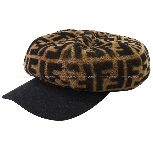 FENDI フェンディ キャップ ズッカ柄 ブラウンシアリング ベースボール