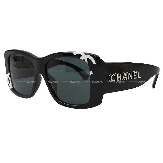 CHANEL シャネル サングラス スクエアシェイプ CCロゴ アイウェア 黒
