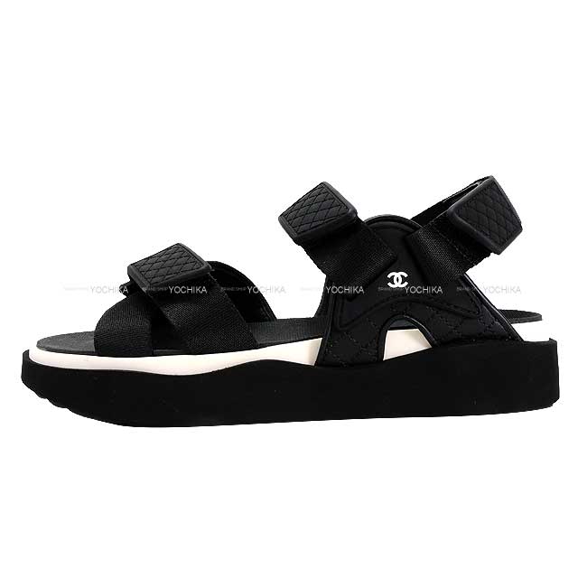 2023年 秋冬 CHANEL シャネル サンダル スポーツ ココマーク #36 黒