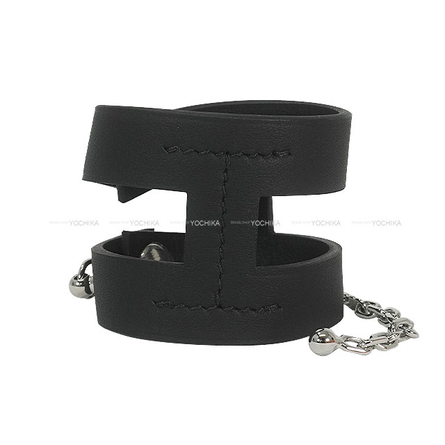 HERMES エルメス 手袋 グローブホルダー 手袋 コアラ H型チェーン 黒