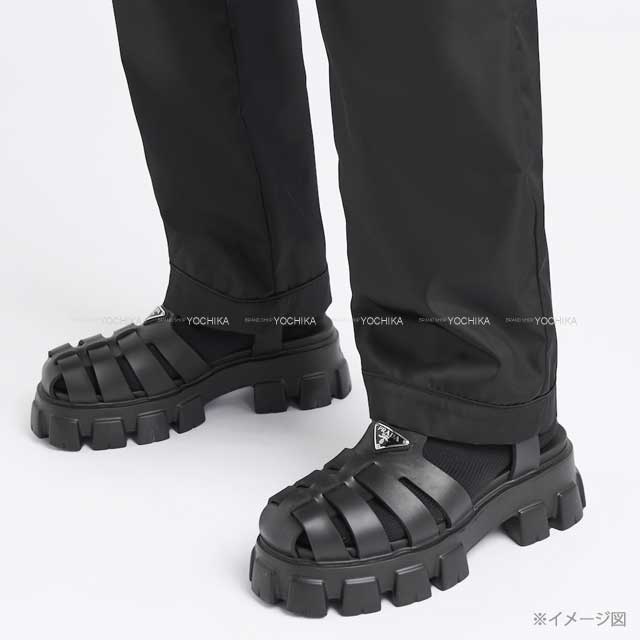 渋谷並木橋店】2022年春夏 PRADA プラダ サンダル モノリス ラバー