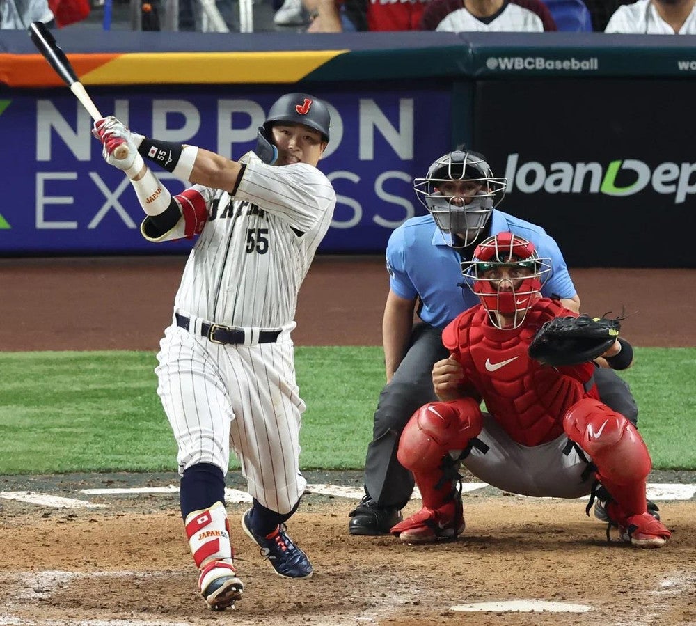 WBC:WBC侍ジャパン村上宗隆、ついに降臨「みんなのおかげ」…不振