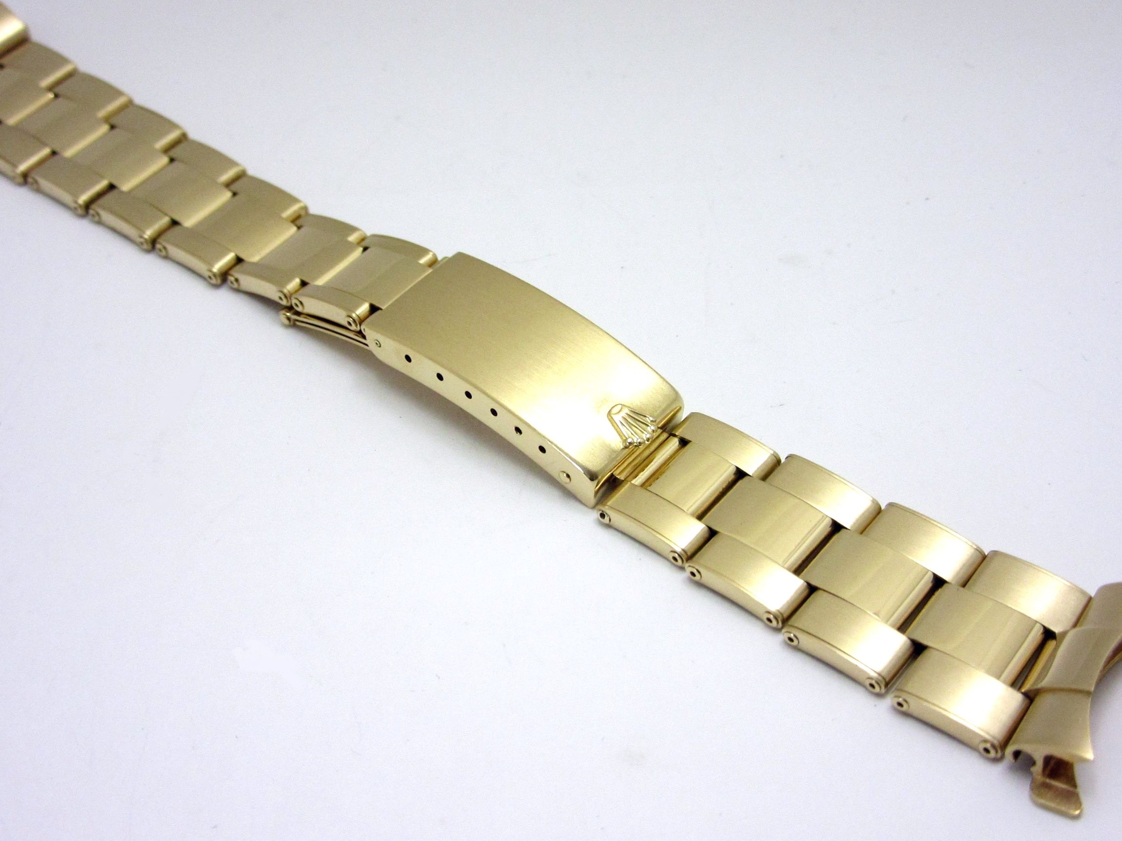 ロレックス ROLEX K18YG無垢 リベットオースターブレスレット Ref.7205