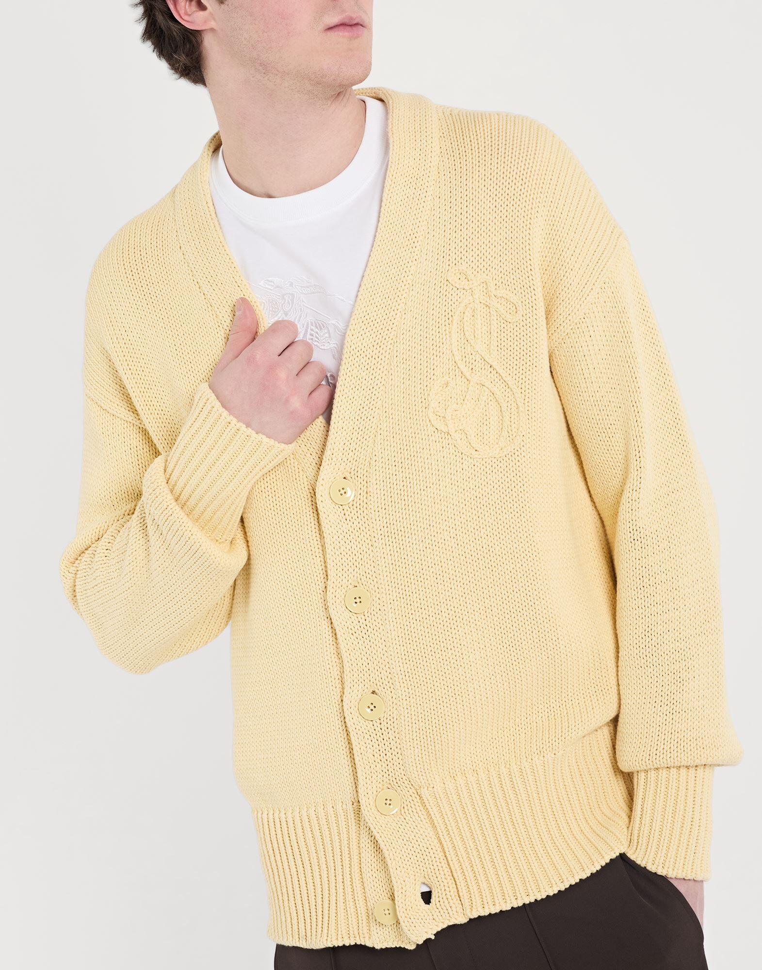 JIL SANDER Sweaters and Sweatshirts | Pastel yellow Men's Cardigan