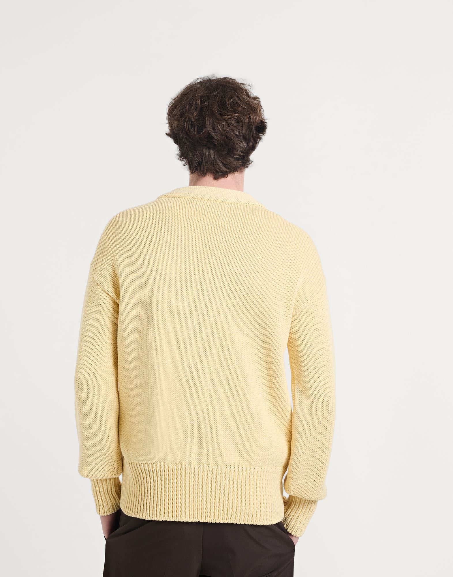 JIL SANDER Sweaters and Sweatshirts | Pastel yellow Men's Cardigan