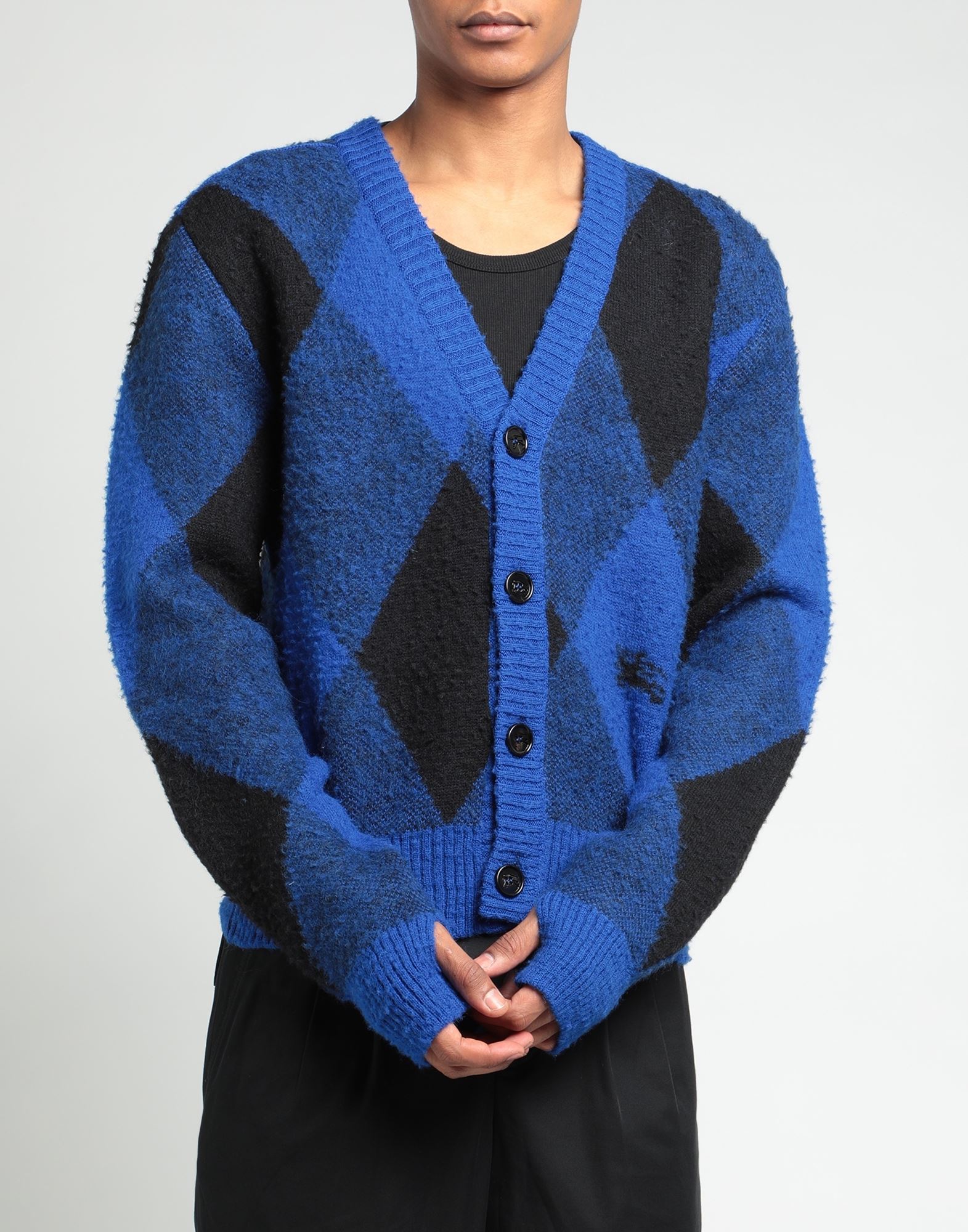 BURBERRY Sweaters and Sweatshirts | Blue Men's Cardigan | YOOX