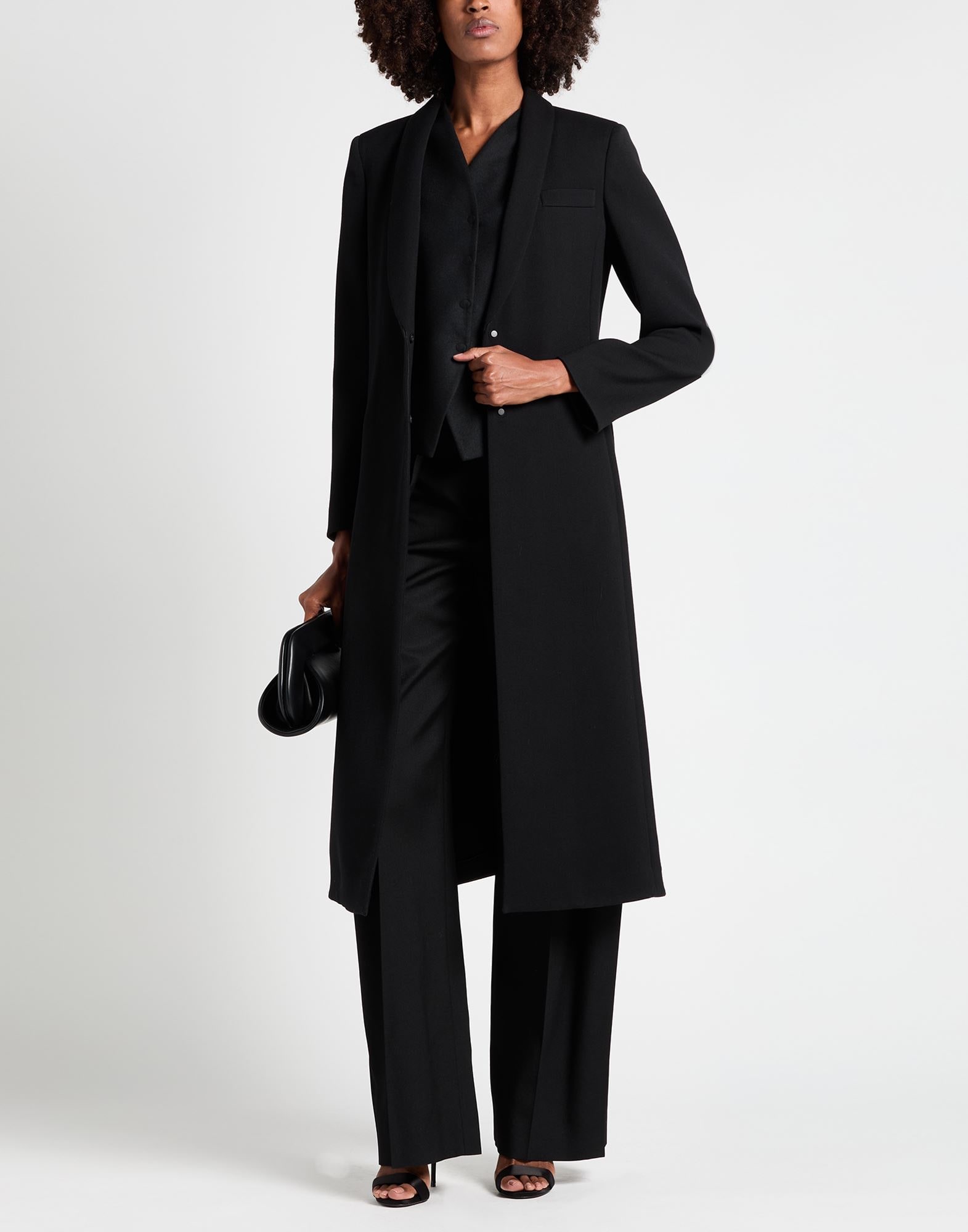 GIORGIO ARMANI Coats & Jackets | Black Women's Full-length Jacket