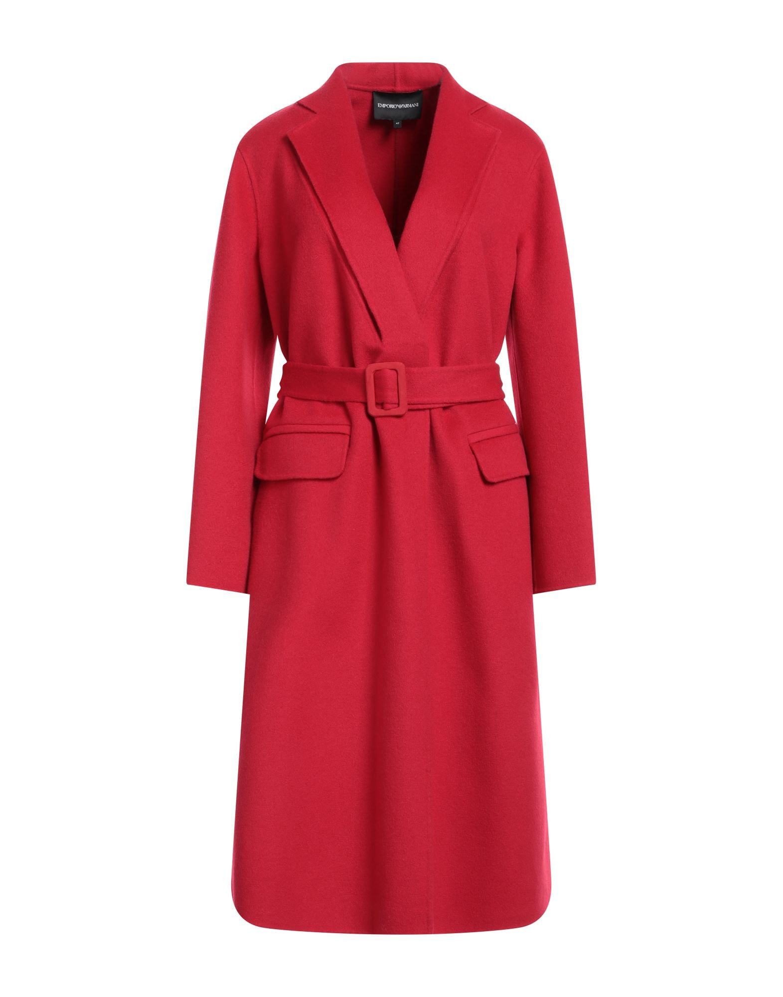EMPORIO ARMANI コート＆ブルゾン | コート レッド レディース | YOOX