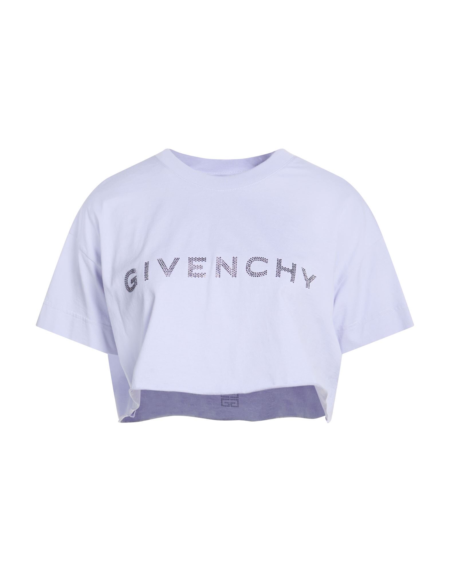 GIVENCHY T-Shirts and Tops | Lilac Women's Crop Top | YOOX