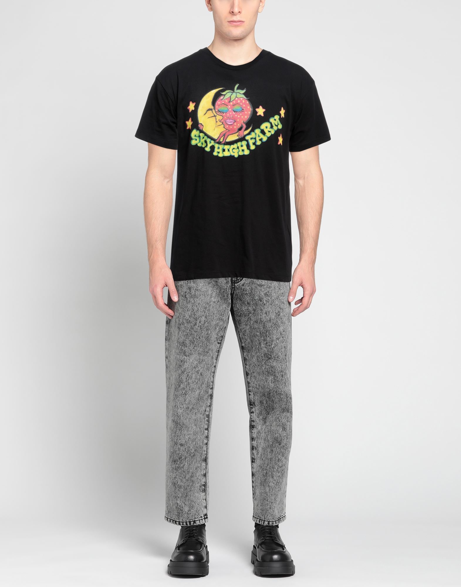 SKY HIGH FARM Tシャツ＆トップス | Tシャツ ブラック メンズ | YOOX