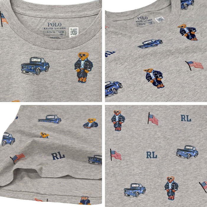 POLO ラルフローレンポロベアー 総柄 半袖Tシャツ 半袖 Tシャツ