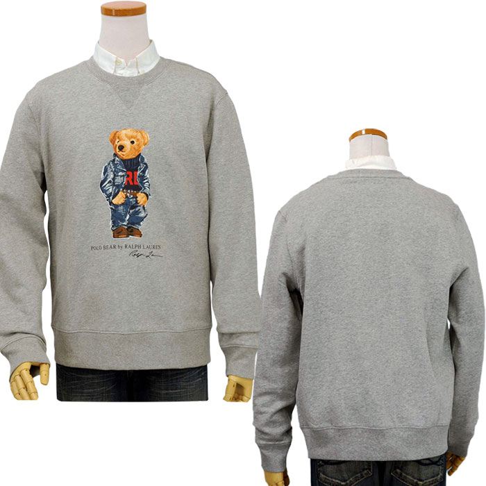 ポロ ラルフローレン メンズ ポロベア 裏起毛 トレーナー。フロントに