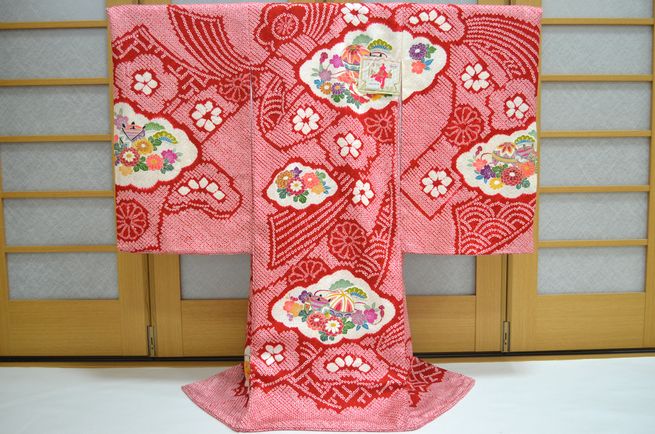 お宮参り着物 女の子 初着 産着 総絞り om-l-331 商品詳細｜お宮参り