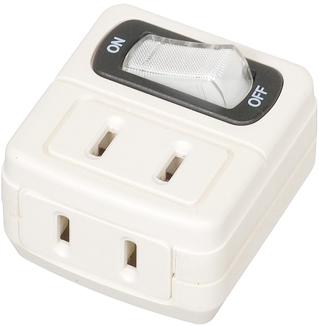 省エネタップ1個口白｜YAZAWA CORPORATION