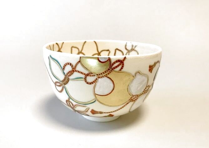 京焼・清水焼 抹茶碗 色絵六瓢 （いろえむびょう）｜京焼・清水焼 陶器