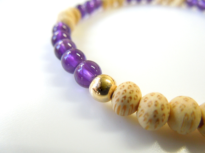 Cotubu Bamboo】紫水晶ブレス14KGF入 お数珠の安田念珠店へ｜総本山