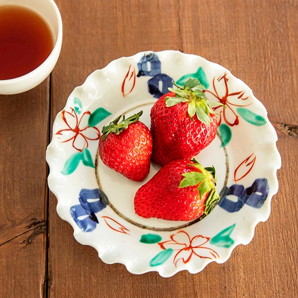 WEB限定】中尾万作 桜輪花皿 5寸｜作家もの｜料理家 栗原はるみ レシピ