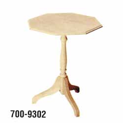 トールペイント 白木 八角チルトトップテーブル | ゆめ画材