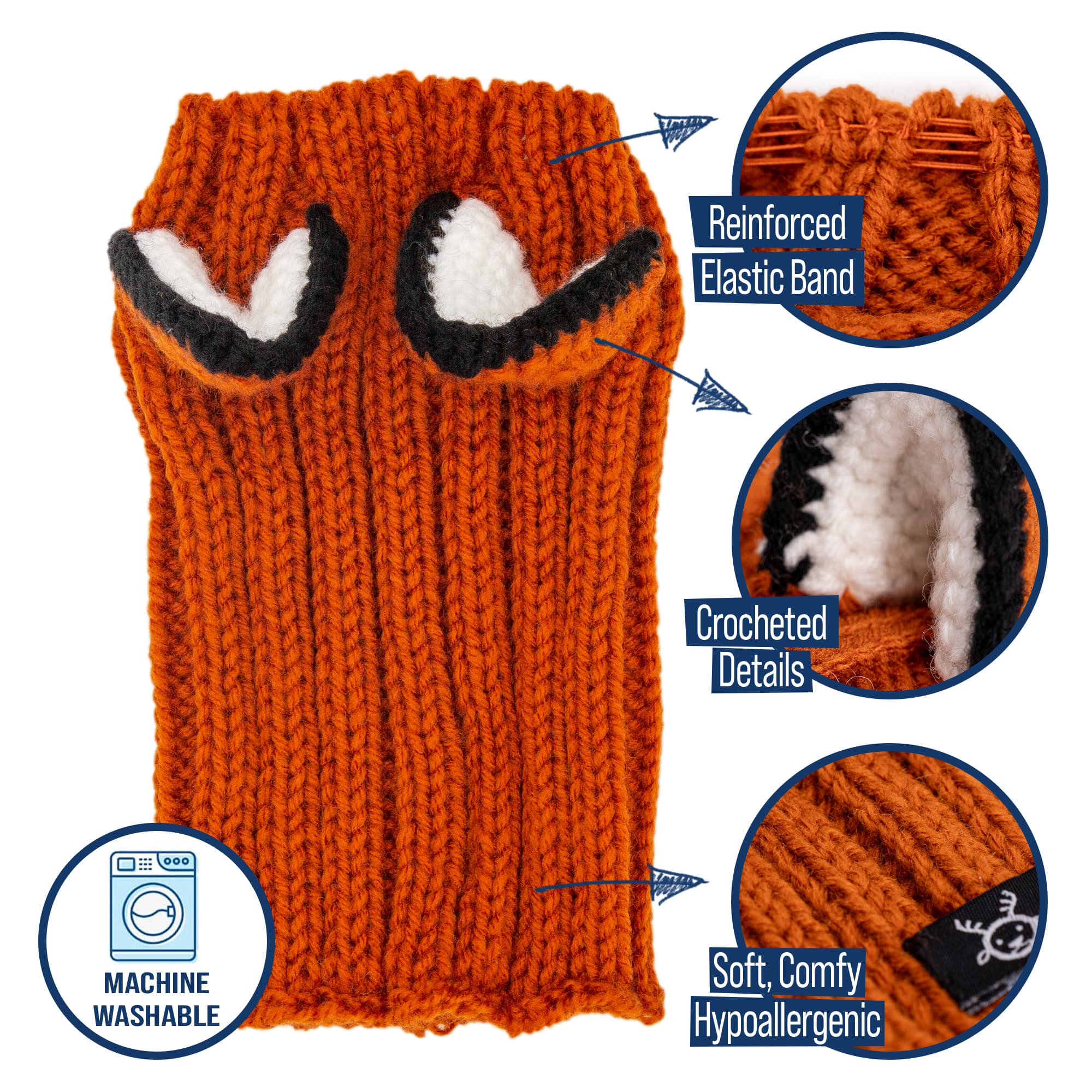 Fox Zoo Snood - The Viral Cute Crochet Dog Snood Costume to Keep