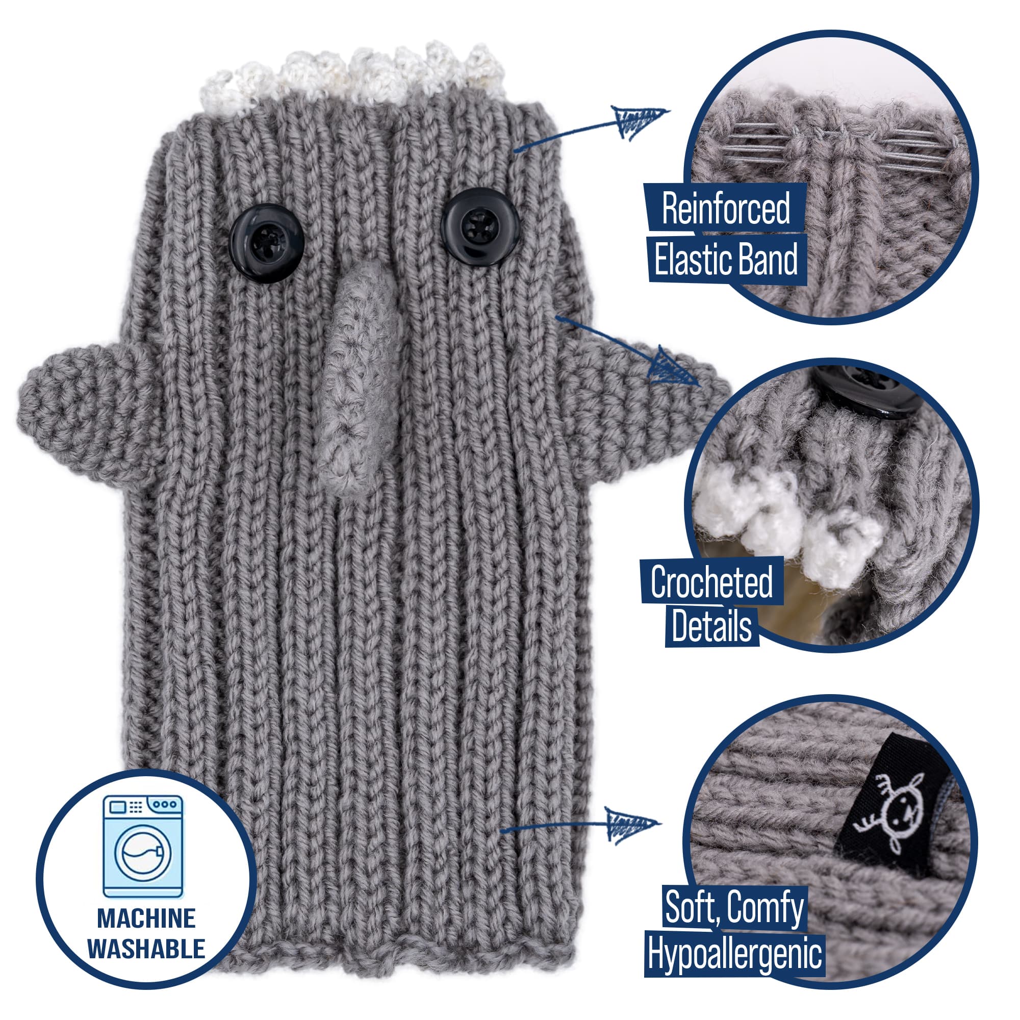 Great White Shark Zoo Snood - The Viral Cute Crochet Dog Snood