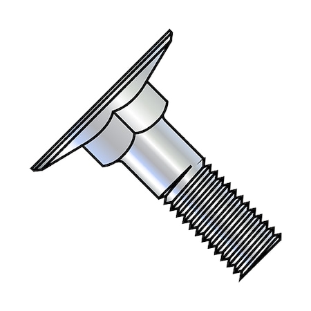 Zoro Select Elevator Bolt, 1/4