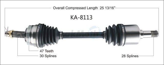 Surtrack Axle Cv Axle Shaft, Ka-8113 KA-8113 | Zoro
