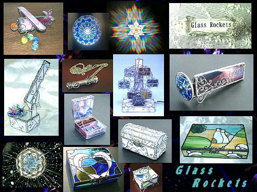 オーダー ステンドグラス万華鏡 アクセサリーボックス 雑貨 - ステンド