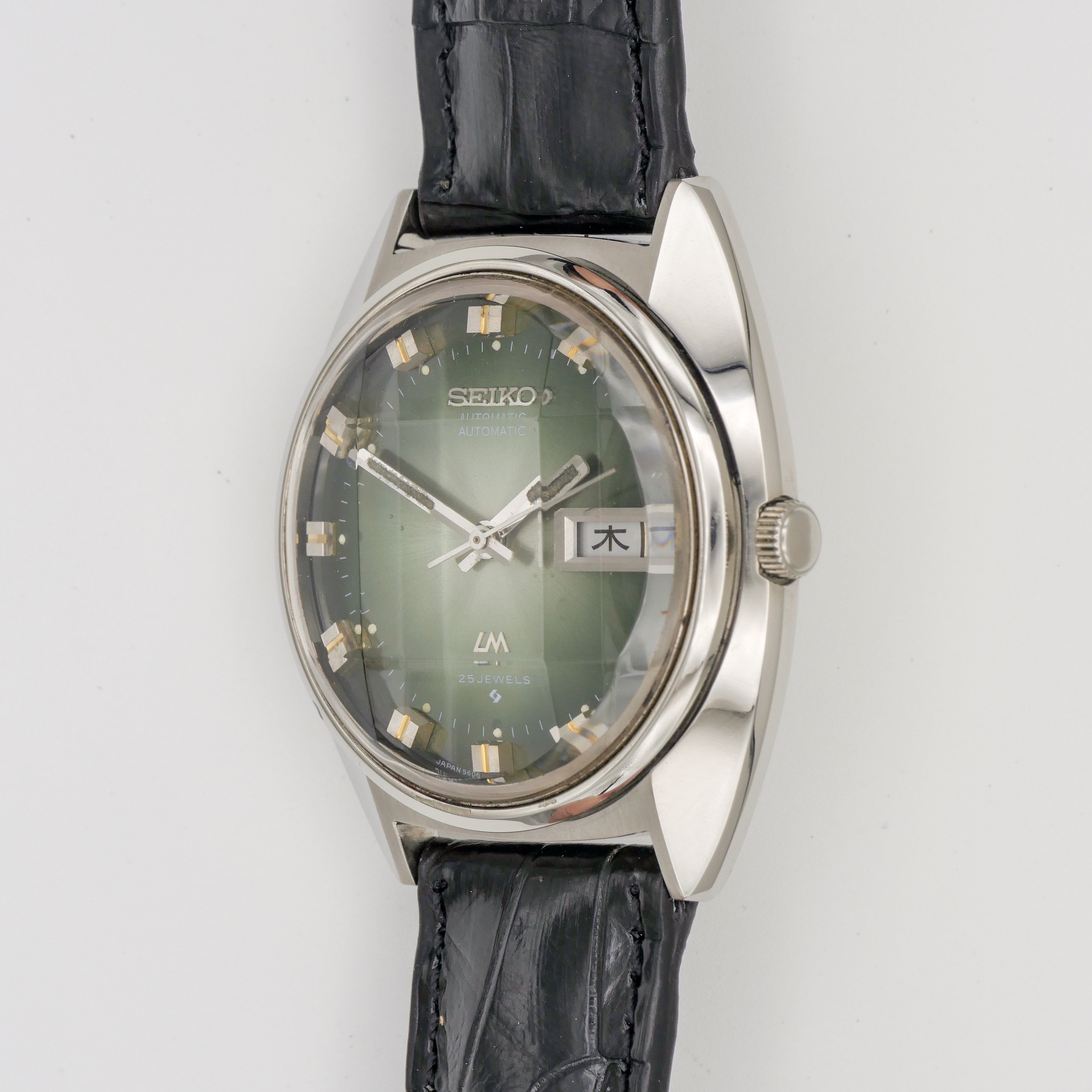 SEIKO LORD MATIC LM 23 JEWELS AUTOMATIC FACETED CRYSTAL REF. 5606