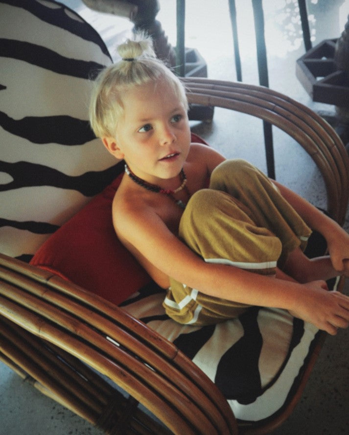 twin stripe terry pant | olive – ZIGGY ZAZA