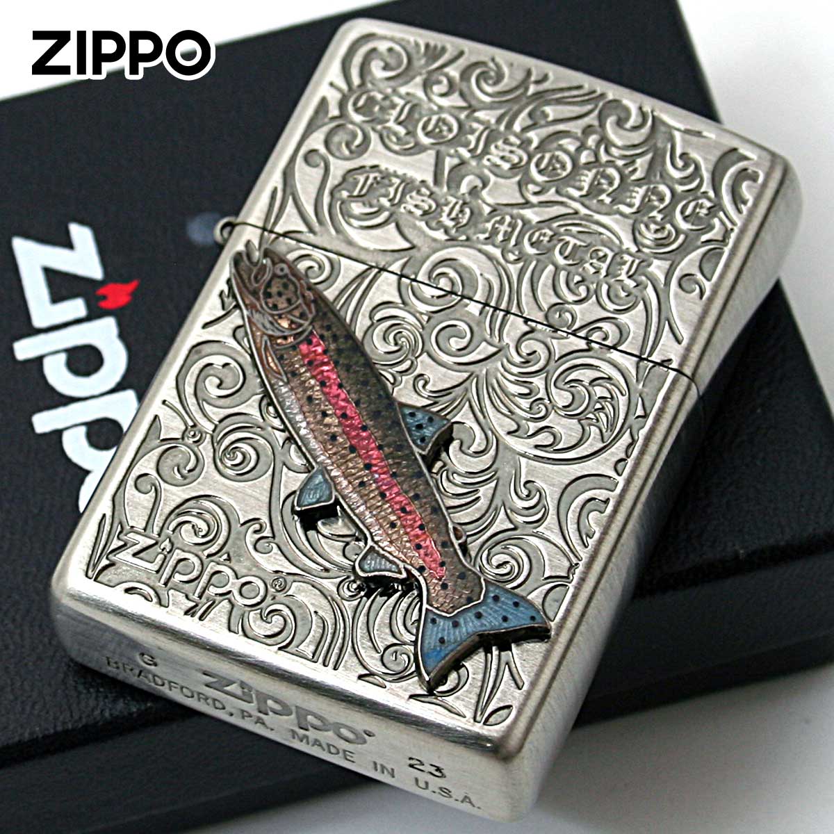 Zippo ジッポー イトウ ヴィンテージ 七宝メタル 淡水魚 Vintage