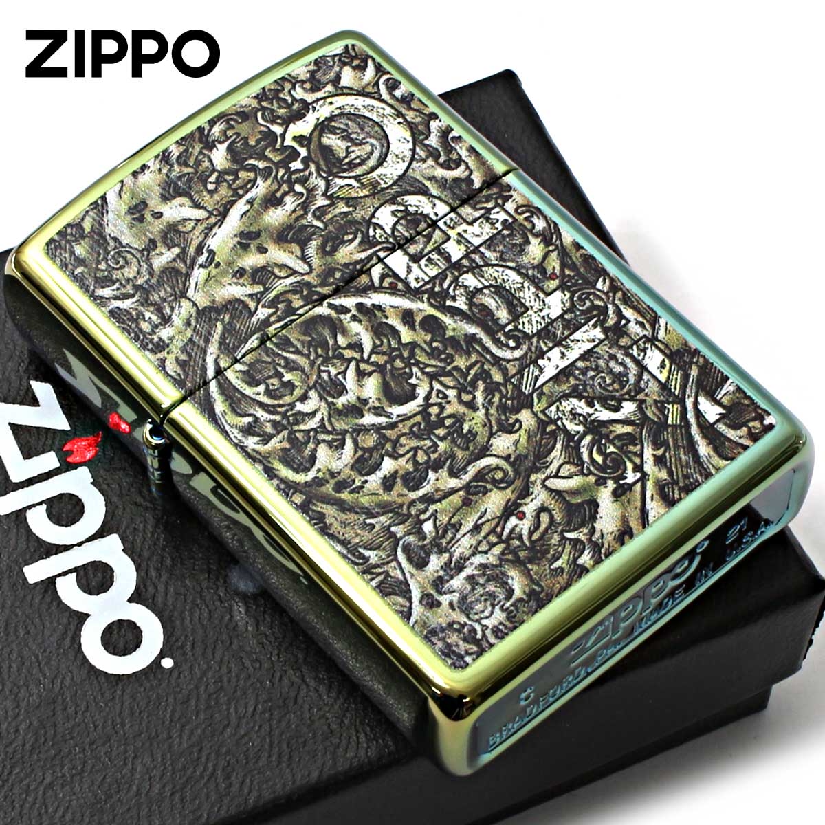 Zippo ジッポー ツタ カモフラージュ アンティーク風 Zippo Design