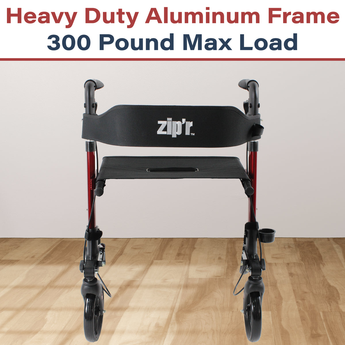 Zipr Rambler Rollator Walker with Seat - Zipr Mobility