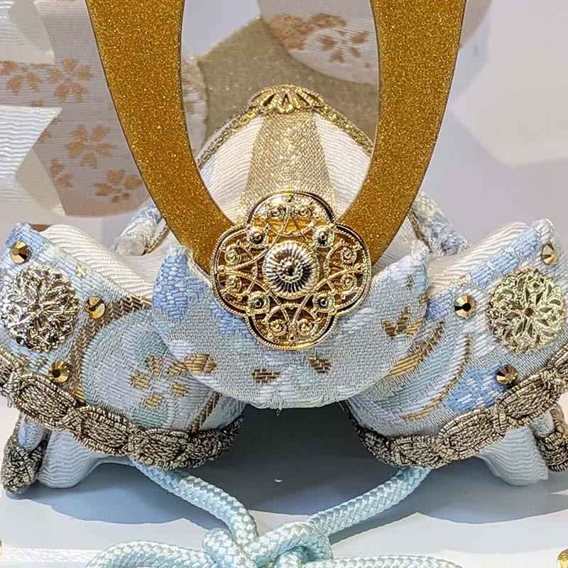 五月人形 コンパクト リュウコドウ （龍虎堂）白藍兜飾りセット 2-551