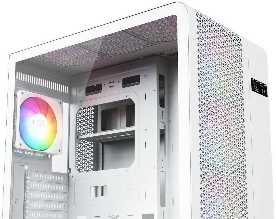 XYZ TESSERACT DIGITAL - WHITE - XYZ PC Gear