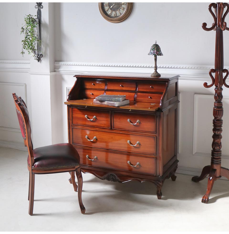 H112K32 越後民芸 ライティングビューロー 楽天市場】民芸