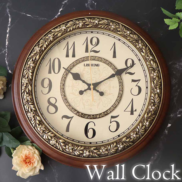 壁掛け時計 掛け時計 時計 クロック ウォールクロック 音がしない 連続