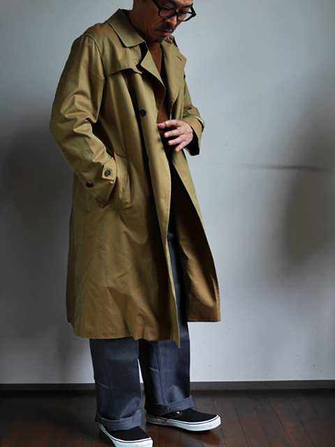 AURALEE Finx Chambray Trench Coat | 大阪心斎橋のメンズ洋服の
