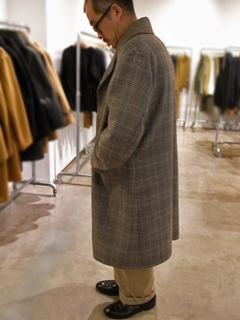 AURALEE Double Face Check Long Coat | 大阪心斎橋のメンズ洋服の