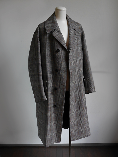 AURALEE Double Face Check Long Coat | 大阪心斎橋のメンズ洋服の
