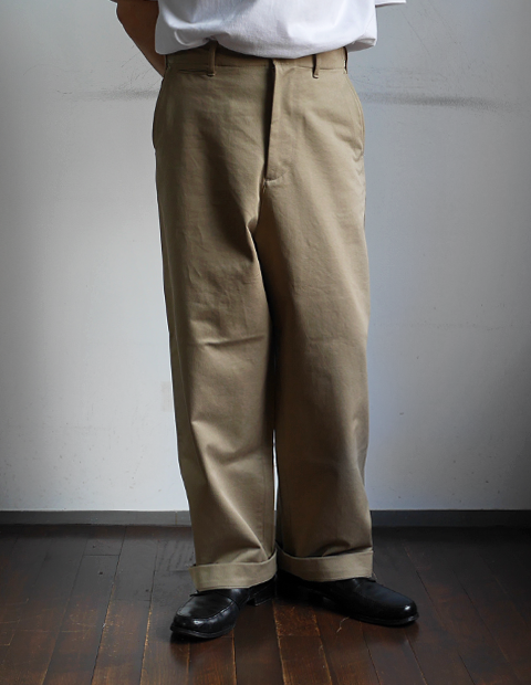 AURALEE Washed Finx Chino Wide Pants | 大阪心斎橋のメンズ洋服の