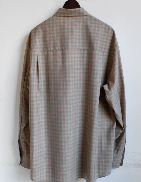 AURALEE Super Light Wool Check Shirts | 大阪心斎橋のメンズ洋服の