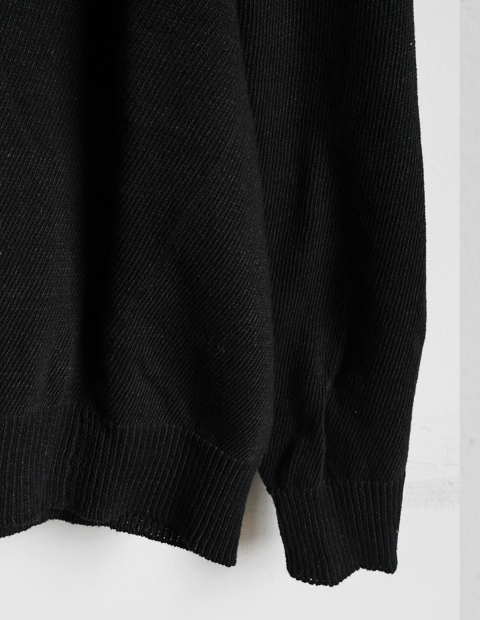 COMOLI インディゴ クルーネックニット | 大阪心斎橋のメンズ洋服の