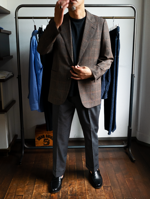 AURALEE Bluefaced Wool Check Jacket & Wide Slacks | 大阪心斎橋の