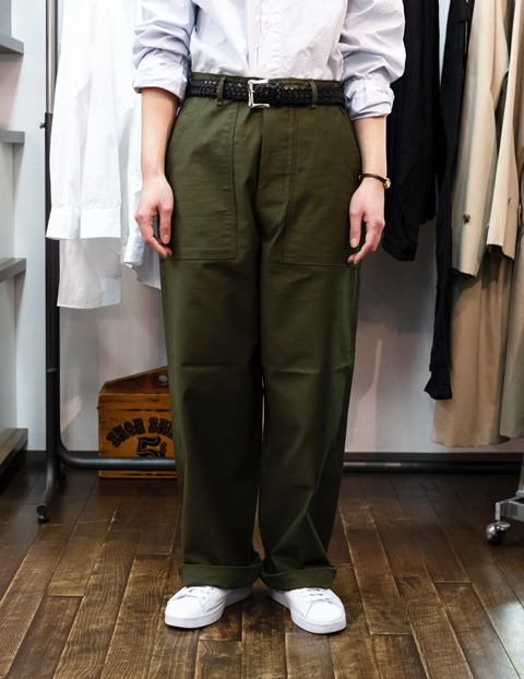 CIOTA スビンコットン ムラ糸バックサテン ベイカーパンツ | 大阪