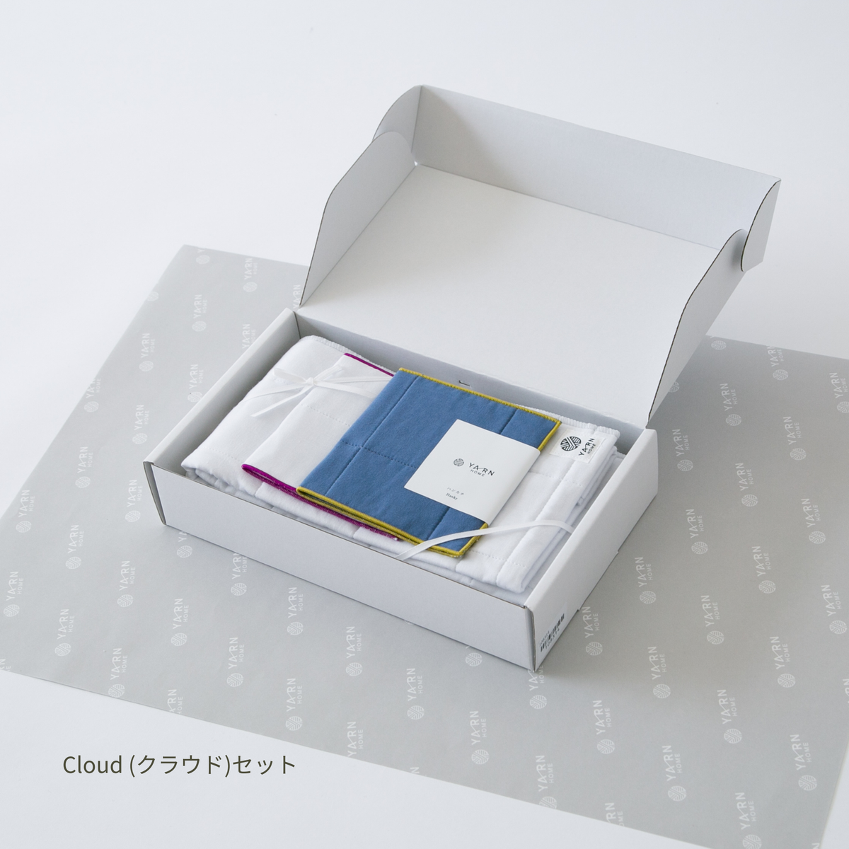 YARN HOME/ギフトボックス/ハンカチ/フェイスタオル/ガーゼ/パシーマ