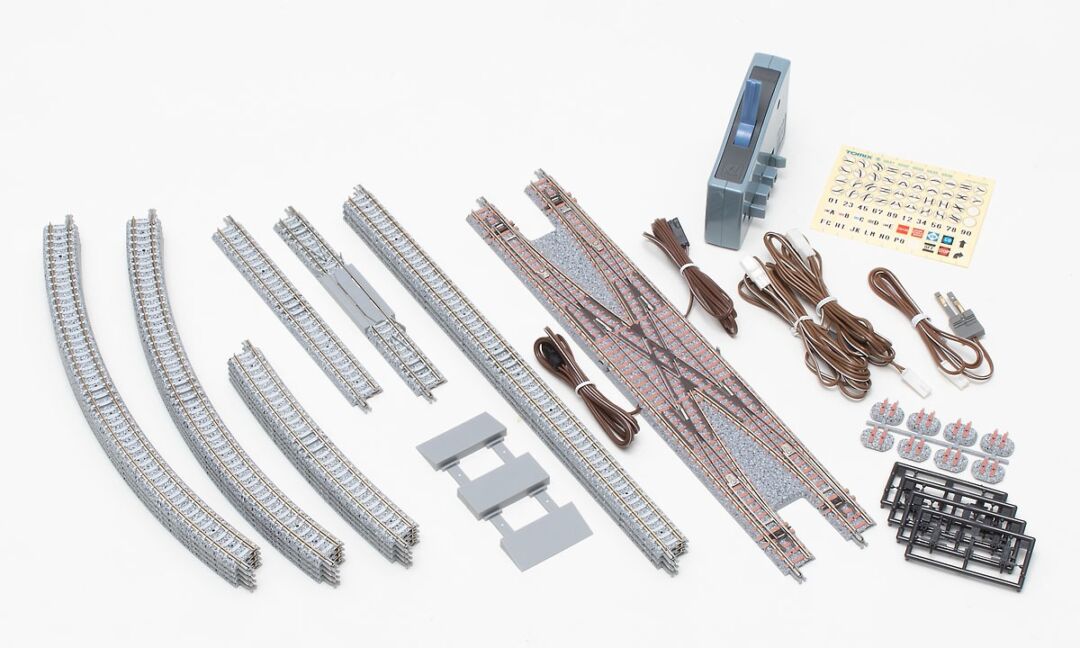 TOMIX レールセット複線化両渡りポイントセット 品番：91029