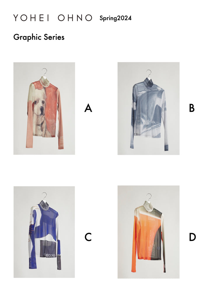 Graphic Mesh Top – YOHEI OHNO